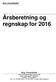 Årsberetning og regnskap for 2016