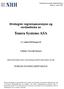 Strategisk regnskapsanalyse og verdsettelse av. Tomra Systems ASA. Av Audun Pål Haugstveit. Veileder: Norvald Monsen