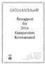 Årsrapport for 2016 Gatejuristen Kristiansand