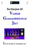Invitasjon til Vestfold Gymnastikkfestival 2017