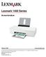 Lexmark 1400 Series. Brukerhåndbok