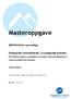 Masteroppgave. Postoperativ smertelindring et mangesidig fenomen