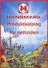 Produktkatalog for nettsiden