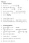 Funksjoner. 1. Elementære funksjoner: 2. Derivasjon og integrasjon: b = lnb ln a b) ln(ab) = ln A + ln B, ln A = ln A ln B sin c) sin 2 x + cos 2 x