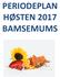 PERIODEPLAN HØSTEN 2017 BAMSEMUMS