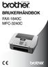 BRUKERHÅNDBOK FAX-1840C MFC-3240C