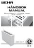 HÅNDBOK MANUAL. BEHA Miljøovn / Portable heater GME 1500 T GME 1500 T