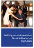 Vinje kommune Norges kulturkommune Foto: Silje Hjelle Strand. Melding om virksomheten Norsk kulturforum