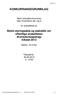 KONKURRANSEGRUNNLAG. Åpen anbudskonkurranse etter forskriftens del I og II. for anskaffelse av