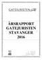 ÅRSRAPPORT GATEJURISTEN STAVANGER 2016