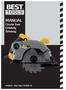 Cirkelsåg - CS160E-W MANUAL. Circular Saw Cirkelsåg Sirkelsag Best Tools CS160E-W