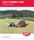 LELY STORM P 300 Svinghjuls snitter