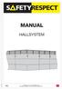 MANUAL HALLSYSTEM COPYRIGHT 2016 SAFETYRESPECT AB  Art no NO