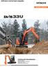 ZAXIS Serie 5 med kort bakre svingradius