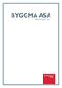 byggma asa Årsrapport 2011