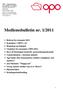 Medlemsbulletin nr. 1/ /2011