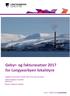 Gebyr- og fakturasatser 2017 for Longyearbyen lokalstyre