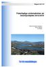 Rapport Fiskefaglige undersøkelser på Glomfjordfjellet 2015/2016