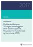 RAPPORT KVALITETSMÅLING. Kvalitetsindikatoren 30 dagers reinnleggelse etter sykehusopphold. Resultater for helseforetak og kommuner 2016