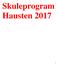 Skuleprogram Hausten 2017