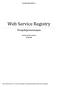 Web Service Registry