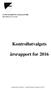 LONGYEARBYEN LOKALSTYRE KONTROLLUTVALGET. Kontrollutvalgets. årsrapport for 2016
