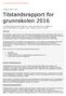 Tilstandsrapport for grunnskolen 2016