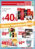 40% Uken. Evergood kaffe. 5 for. Knallpris! Alle typer brus 1,5 l. Hamburger fersk, naturell/bbq-krydret, 2x150 g, SPAR 83,33/kg. Store reker.