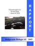 R Tilstandsrapport for Kvernavatnet i Austevoll 2010 A P P O R T. Rådgivende Biologer AS 1443