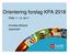 Orientering forslag KPA 2018