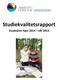 Studiekvalitetsrapport. Studieåret høst 2014 vår 2015