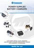 POWER SUPPLIES BATTERY CHARGERS