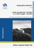 VISTA ANALYSE AS FORELØPIG RAPPORT. Lokale og regionale virkninger av ny E39 Lyngdal - Sandnes. Statens vegvesen Region Sør 2017/16