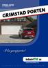 PRISLISTE GRIMSTAD PORTEN. fra 1. Oktober Vi kan garasjeporter!