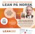 LEAN FORUM NORGES ÅRSKONFERANSE LEAN PÅ NORSK