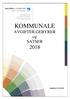 KOMMUNALE AVGIFTER,GEBYRER og SATSER 2018