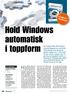 Hold Windows automatisk i toppform
