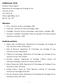 CURRICULUM VITAE. Education. Academic positions