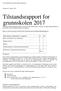 Tilstandsrapport for grunnskolen 2017