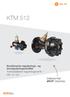 KTM 512. Kombinerte regulerings- og innreguleringsventiler Trykkstabilisert reguleringsventil DN
