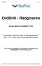 OrdDrill - Rådgiveren