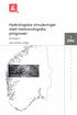 Hydrologiske simuleringer med meteorologiske prognoser