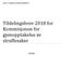 JUSTIS- OG BEREDSKAPSDEPARTEMENTET. Tildelingsbrev 2018 for Kommisjonen for gjenopptakelse av straffesaker