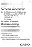 Screen Receiver. for fx-cg10-serien/fx-cg20-serien/ fx-cg50-serien/graph90+ E ClassPad 330 PLUS ClassPad II fx-cg500