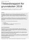 Tilstandsrapport for grunnskolen 2018