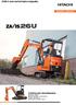 ZAXIS-5-serie med kort bakre svingradius