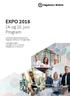 EXPO Program. 14. og 15. juni. Studentenes bachelorprosjekter ved Høgskolen i Østfold avd. for ingeniørfag