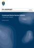 FFI-RAPPORT. Condensed Matter Nuclear Science. - fiksjon eller virkelighet. Jon Øistein Hasvold 18/00678