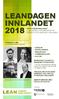 LEANDAGEN INNLANDET 2018