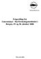 Frágreiðing frá Lineseminar - Havforskningsinstituttet i Bergen, 19. og 20. oktober 2000